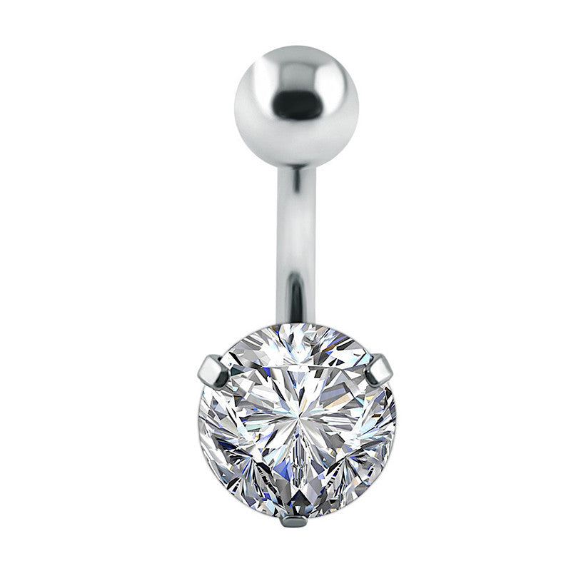 piercing nombril diamant