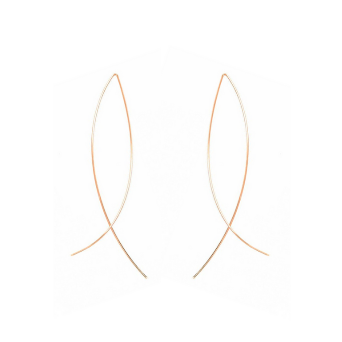 Boucles d'oreilles fines couleur Or