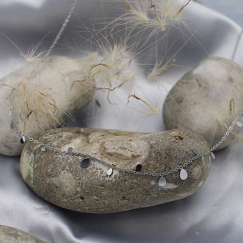 Collier médaille argenté