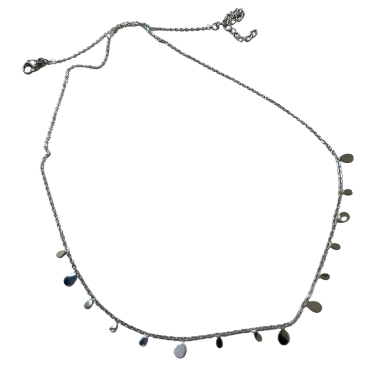 Collier médaille argenté