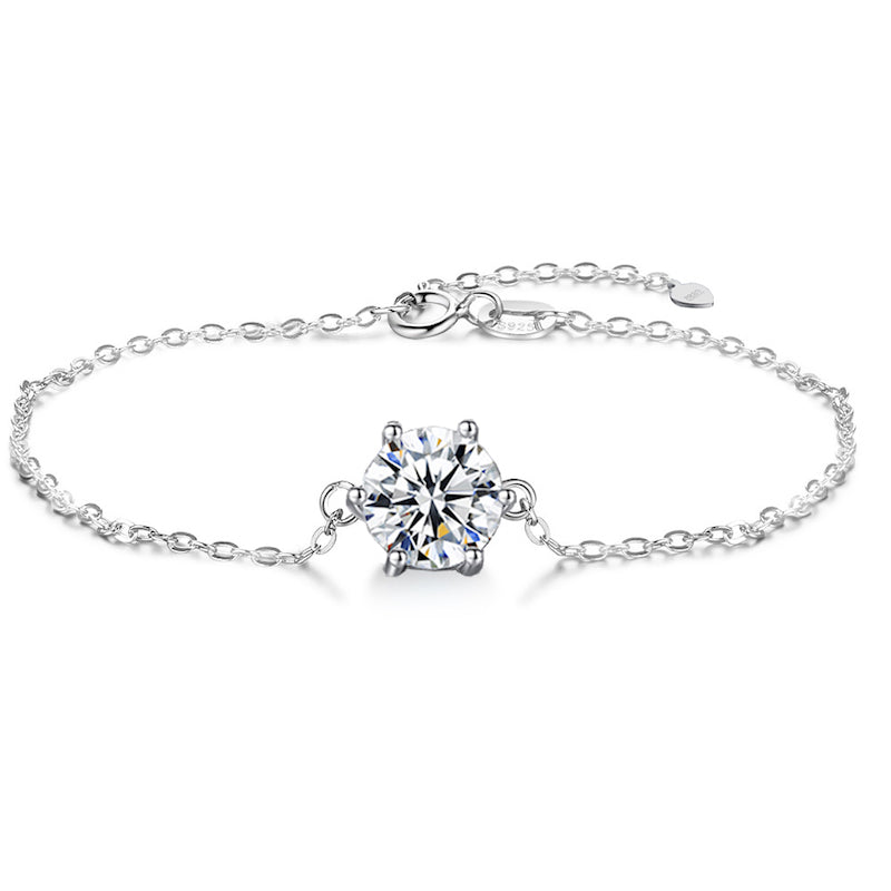 Bracelet diamant solitaire